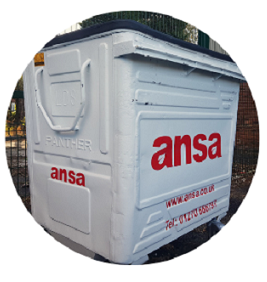 Ansa commercial waste services bin